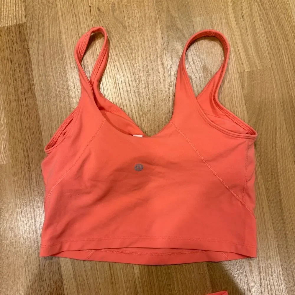 Lululemon Athletica Align Tank Top & Align Shorts Raspberry Cream - Picture 5 of 7